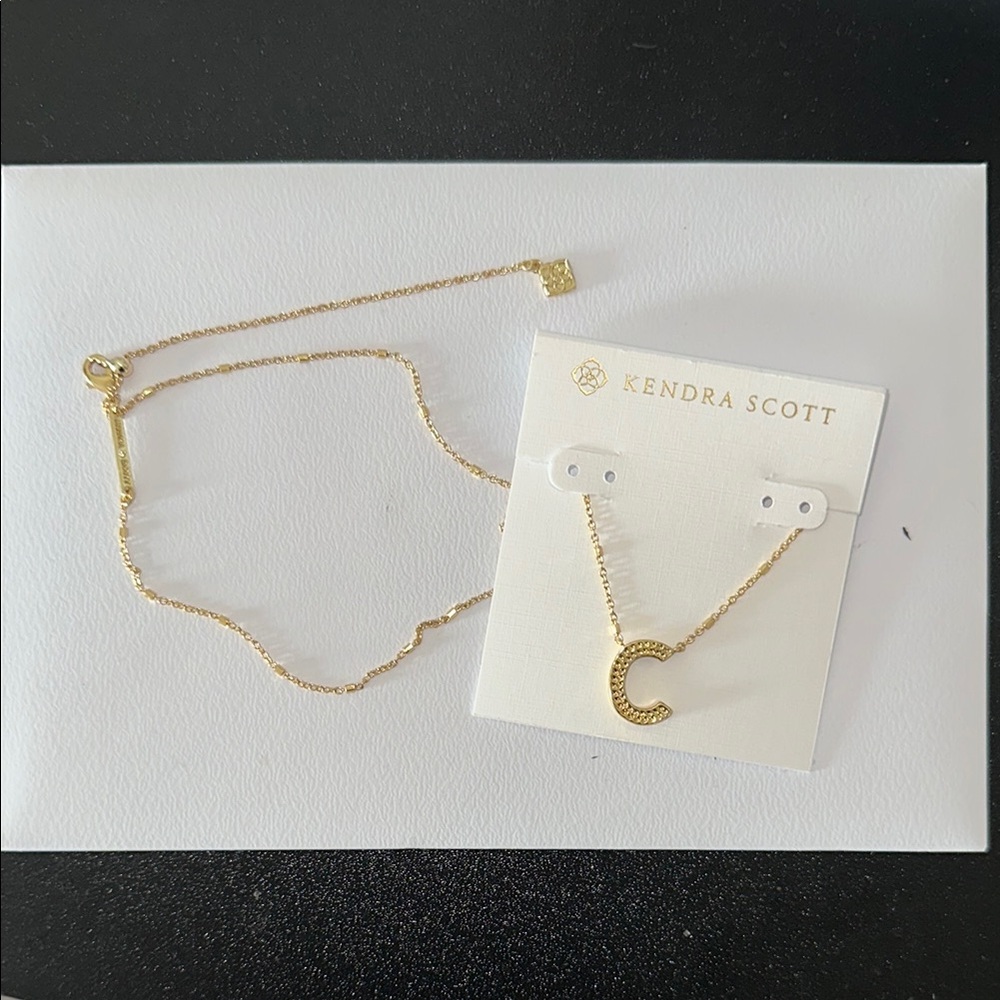 Kendra Scott Gold Initial “C” Necklace